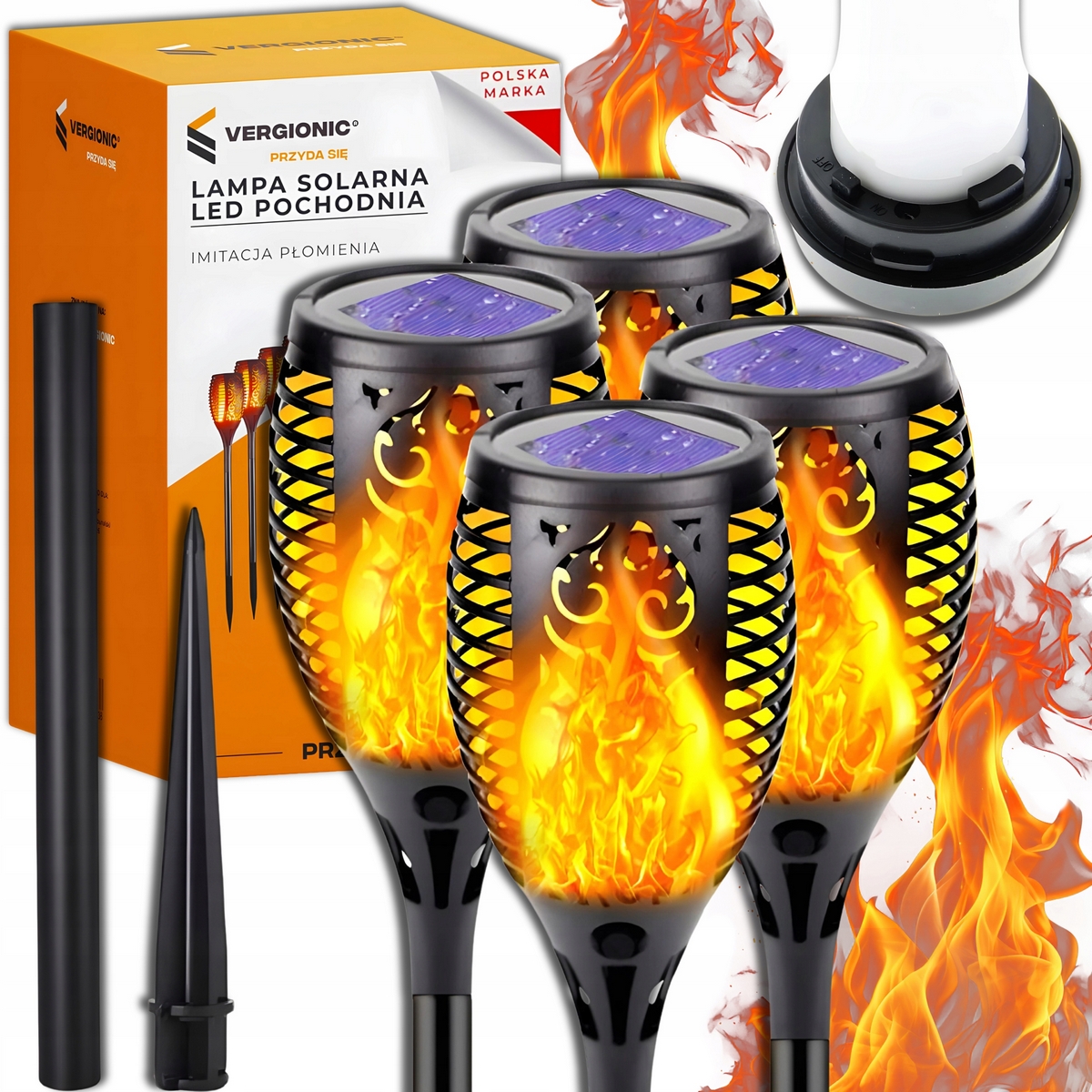 Závesné solárne svietidlo Metalnet black 50,5 cm 4 ks.